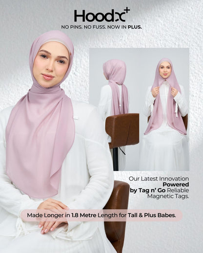 [★New] HoodX Curve [Pearl Chiffon] in Nude Plum
