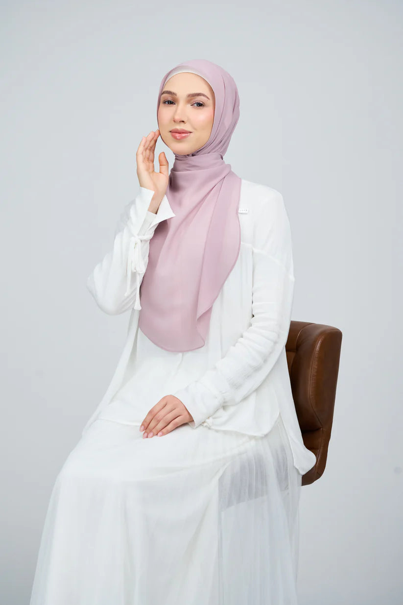 [★New] HoodX Curve [Pearl Chiffon] in Nude Plum