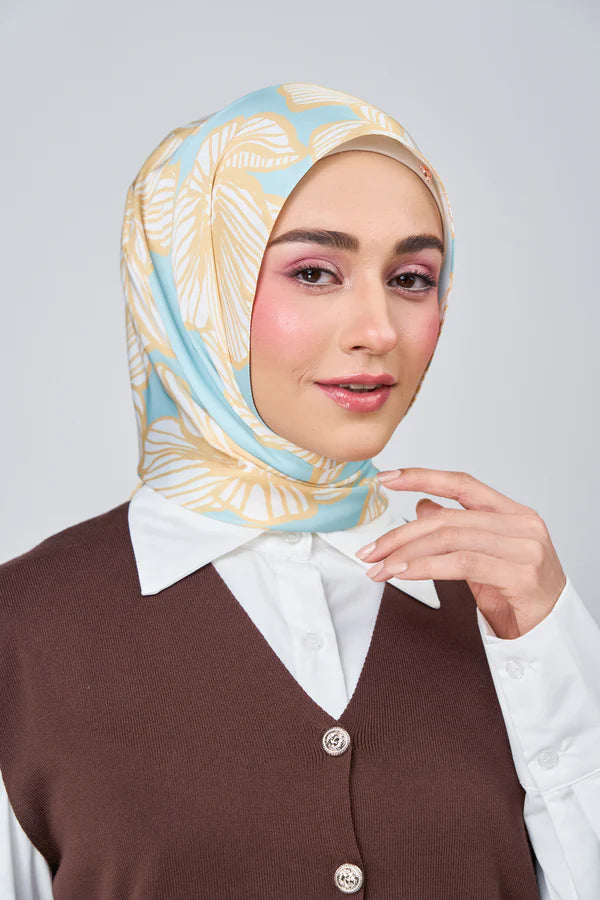 [★New] HoodX Luxe Printed Set in Ocean Dune