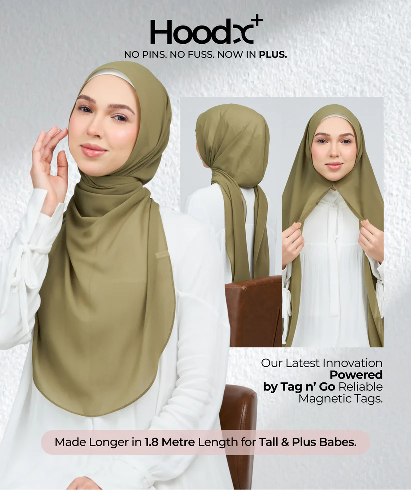 [★New] HoodX Curve [Pearl Chiffon] in Oregano