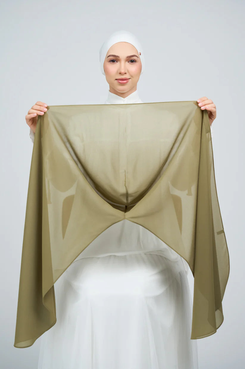 [★New] HoodX Curve [Pearl Chiffon] in Oregano