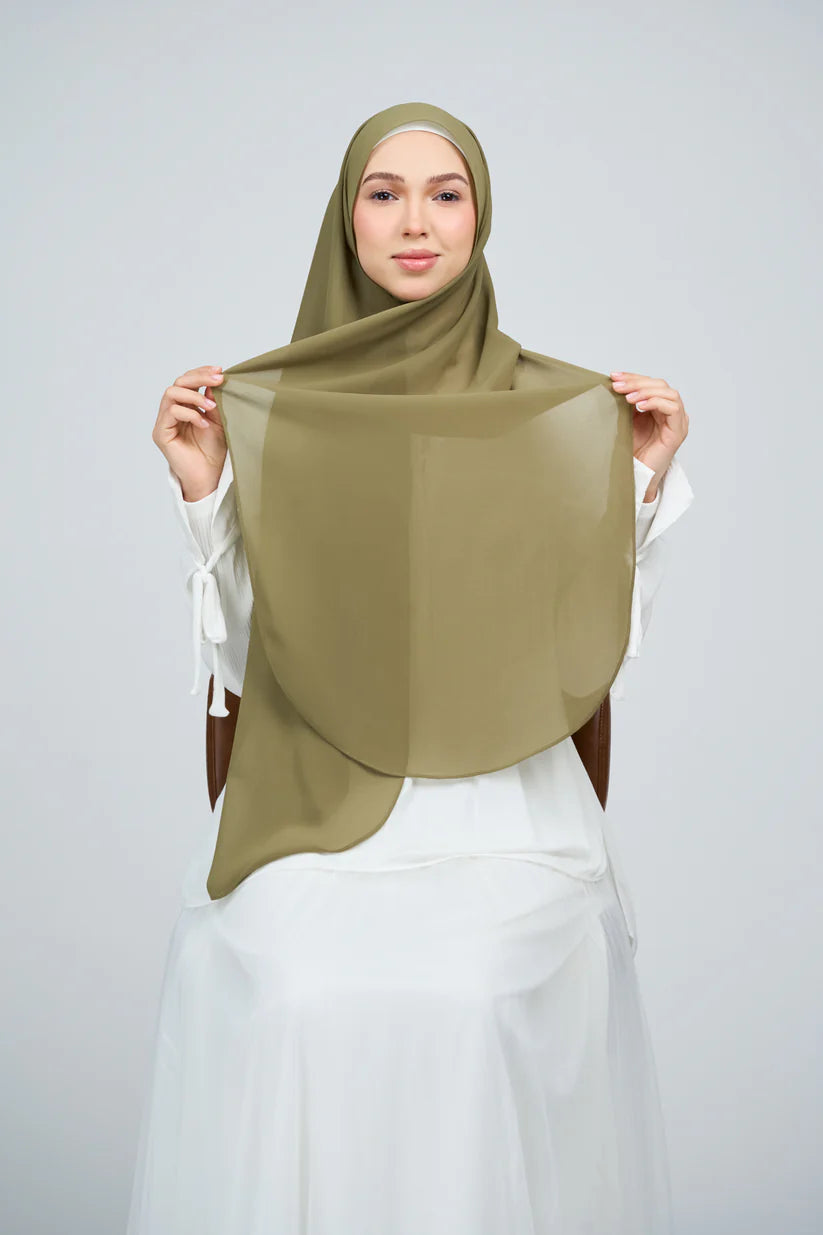 [★New] HoodX Curve [Pearl Chiffon] in Oregano