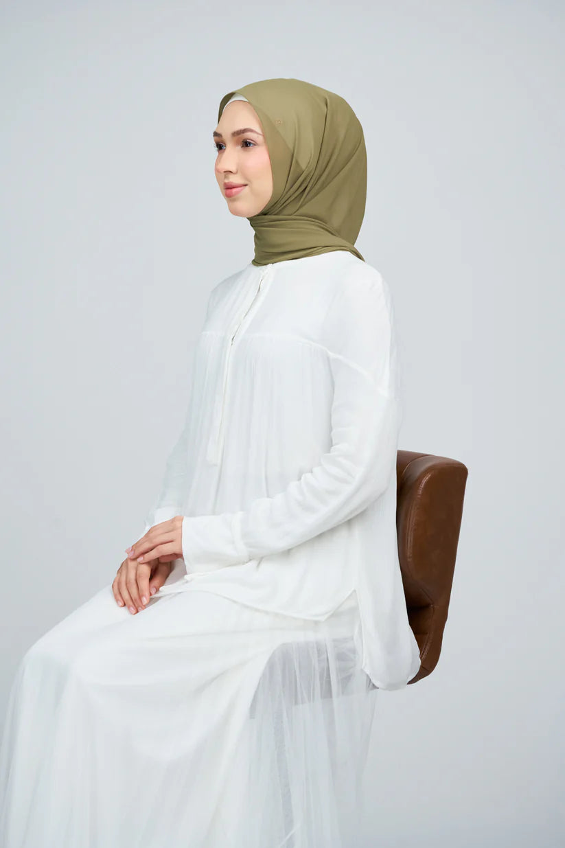 [★New] HoodX Curve [Pearl Chiffon] in Oregano