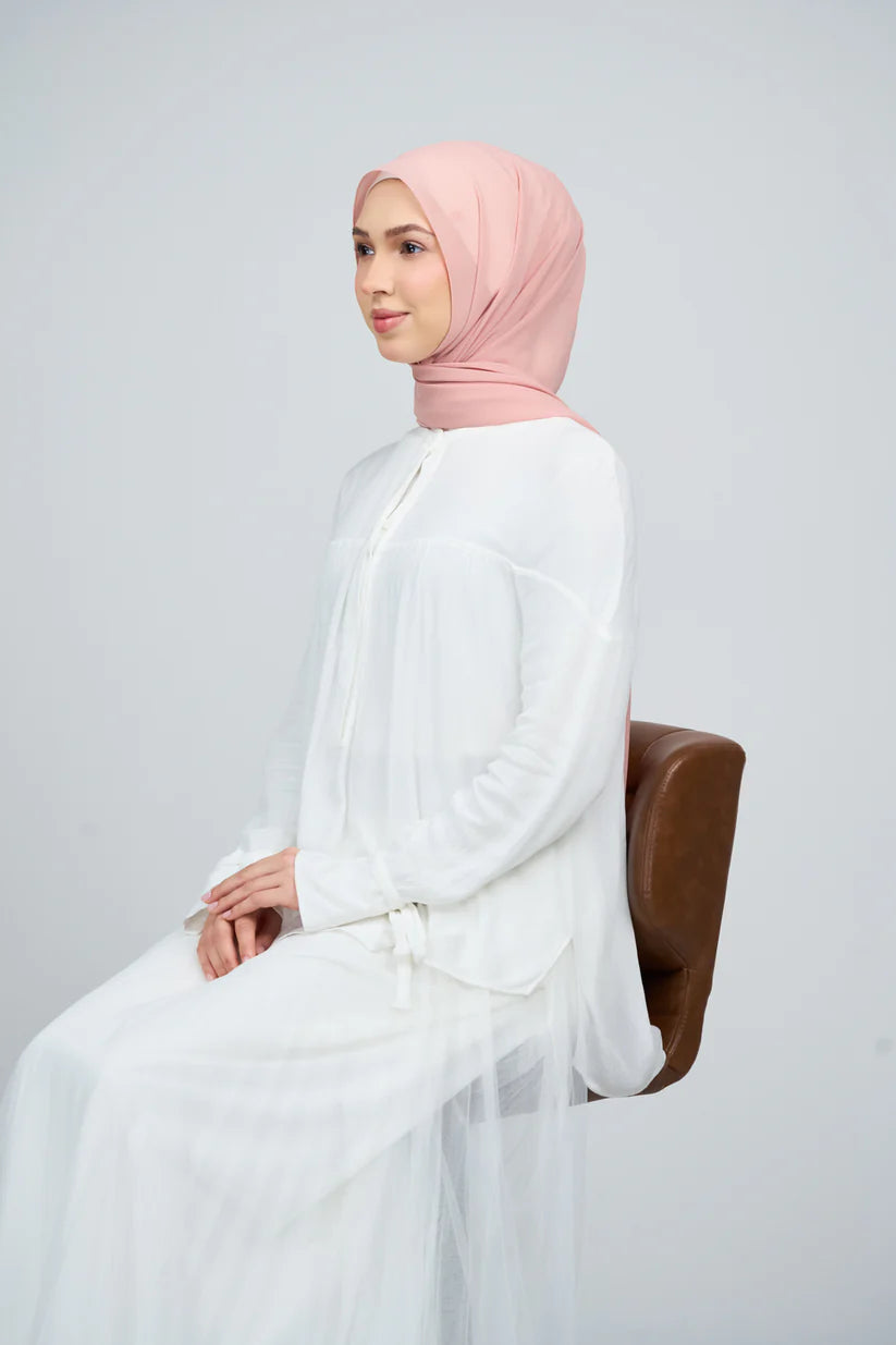 [★New] HoodX Curve [Pearl Chiffon] in Oyster Pink