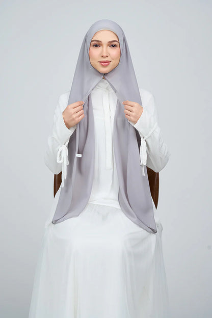 [★New] HoodX Curve [Pearl Chiffon] in Pewter