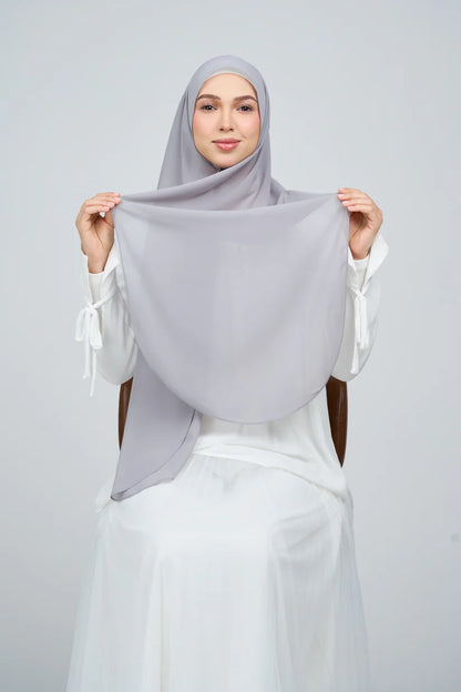 [★New] HoodX Curve [Pearl Chiffon] in Pewter