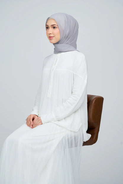 [★New] HoodX Curve [Pearl Chiffon] in Pewter