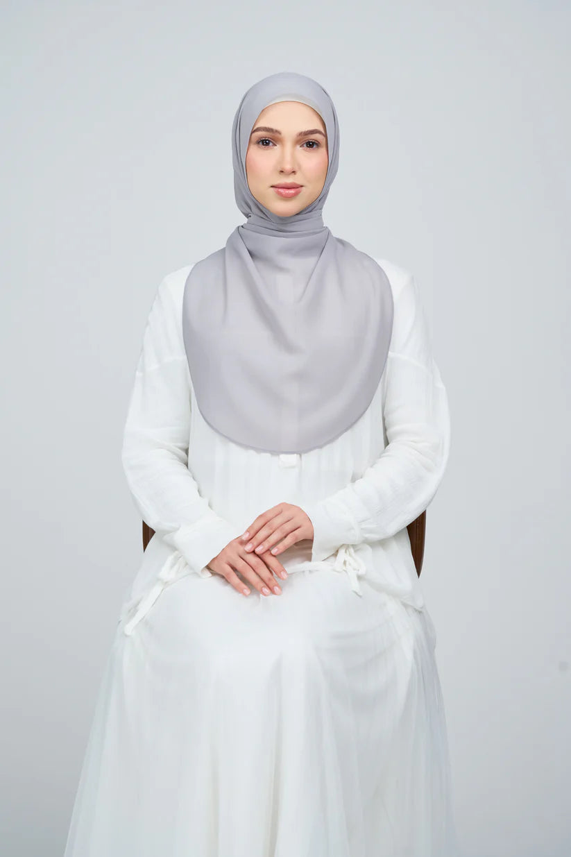 [★New] HoodX Curve [Pearl Chiffon] in Pewter