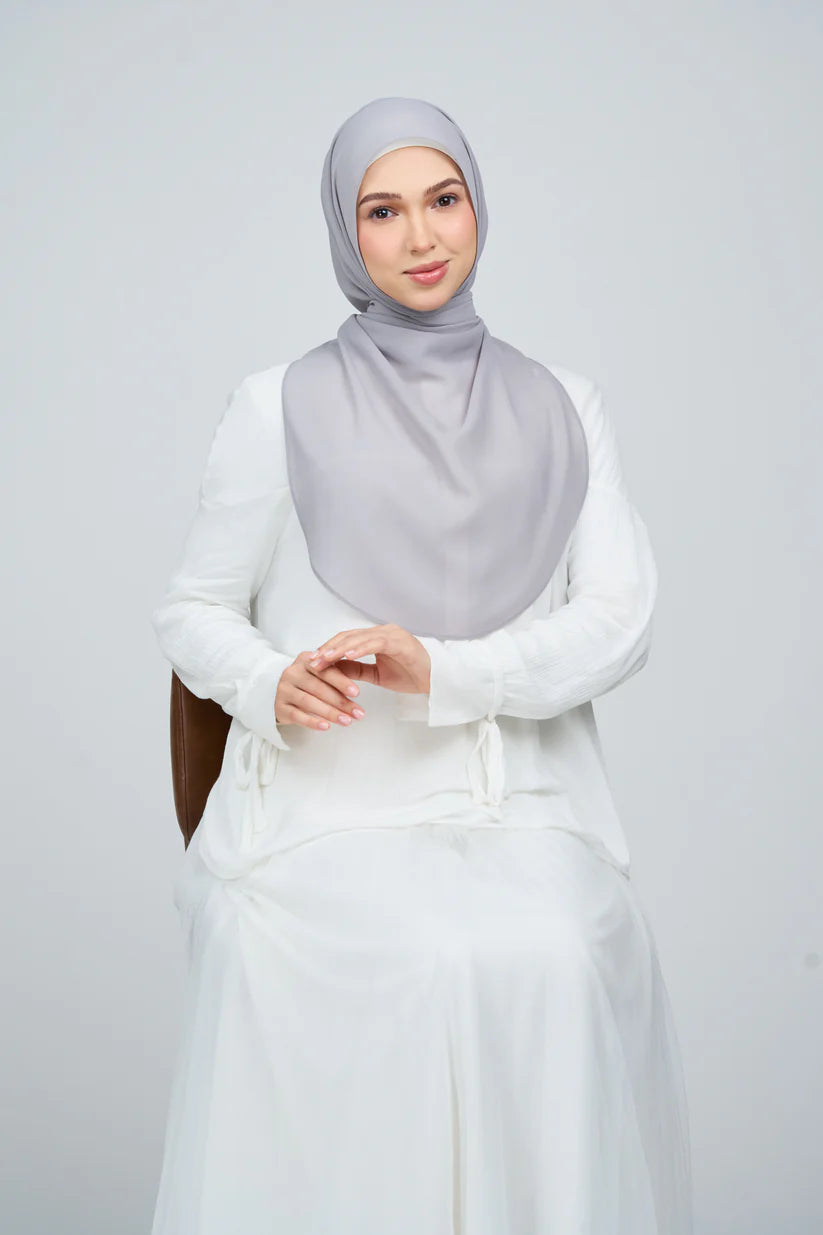 [★New] HoodX Curve [Pearl Chiffon] in Pewter
