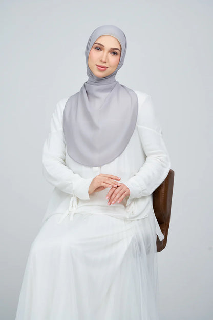 [★New] HoodX Curve [Pearl Chiffon] in Pewter