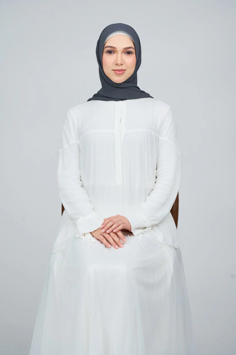 [★New] HoodX Curve [Pearl Chiffon] in Raven Grey