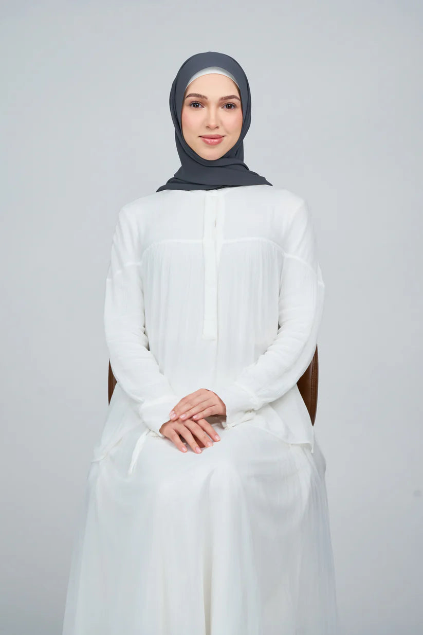 [★New] HoodX Curve [Pearl Chiffon] in Raven Grey