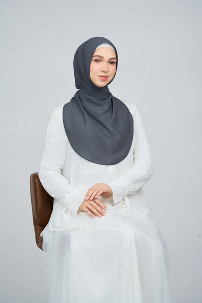 [★New] HoodX Curve [Pearl Chiffon] in Raven Grey