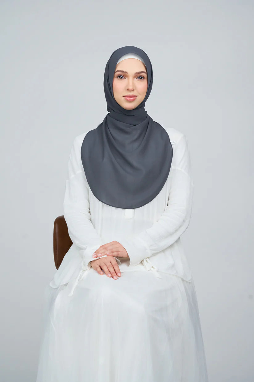 [★New] HoodX Curve [Pearl Chiffon] in Raven Grey