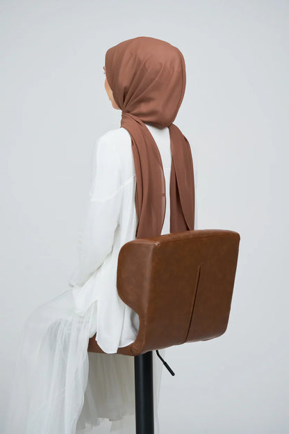 [★New] HoodX Curve [Pearl Chiffon] in Rich Brown