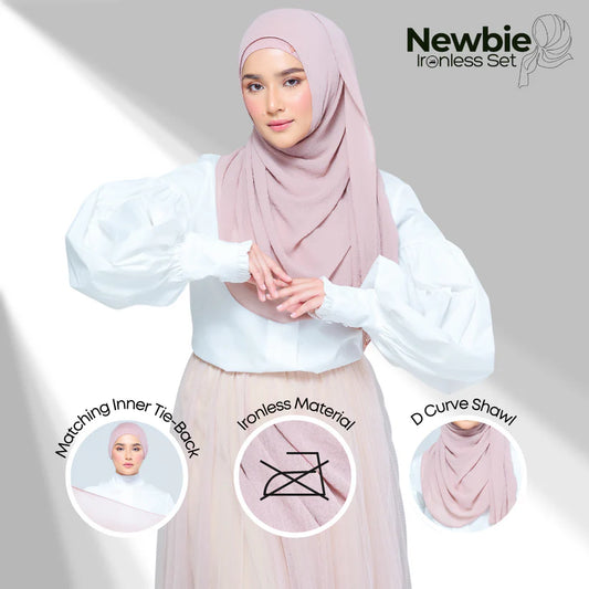 Newbie Ironless Set in Rose Latte
