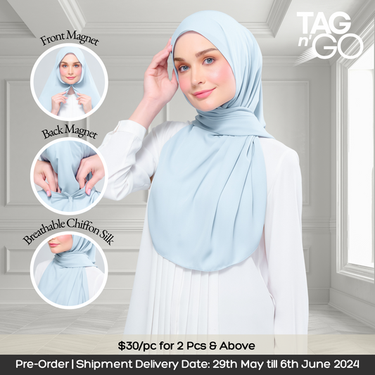 Instant Tag & Go B2 | Chiffon Silk 2.0 in Sky Blue