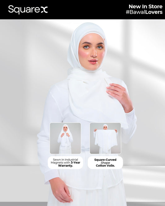 [★ New] SquareX in Pearl White