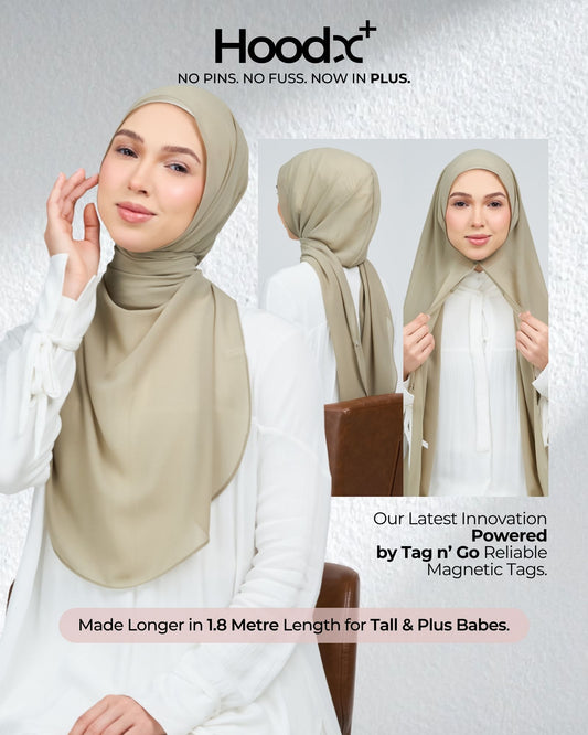 [★New] HoodX Curve [Pearl Chiffon] in Sage