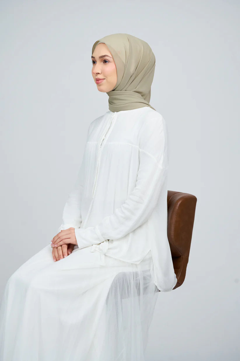 [★New] HoodX Curve [Pearl Chiffon] in Sage