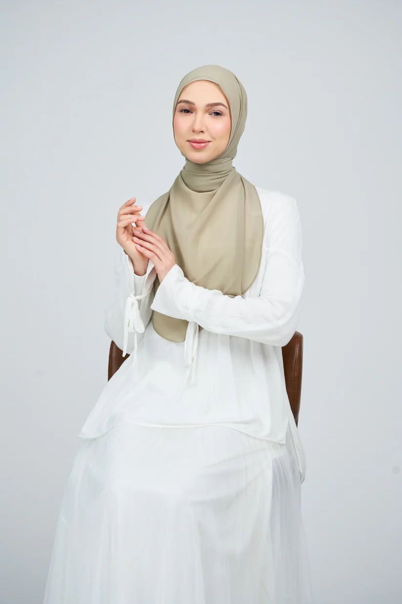 [★New] HoodX Curve [Pearl Chiffon] in Sage