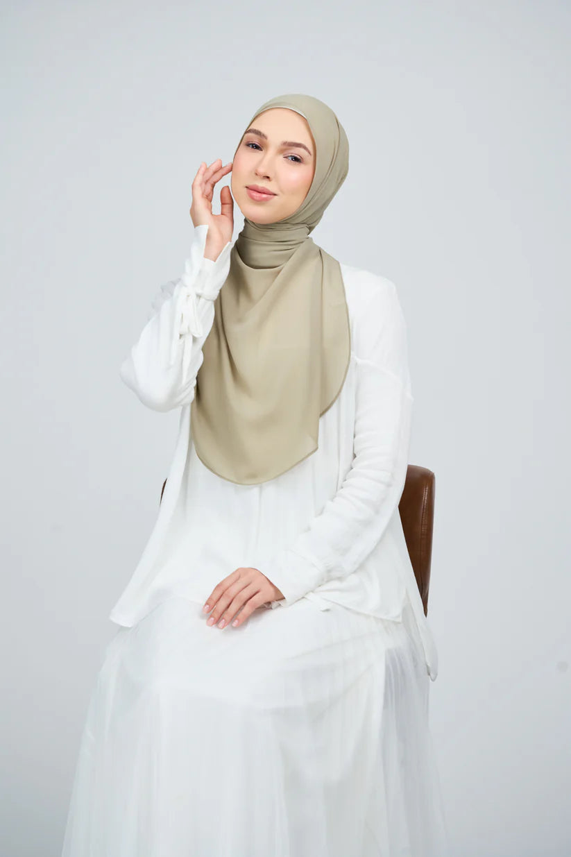 [★New] HoodX Curve [Pearl Chiffon] in Sage
