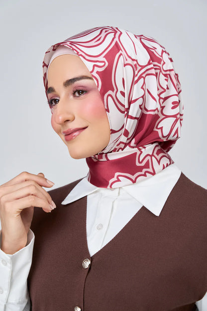 [★New] HoodX Luxe Printed Set in Scarlet