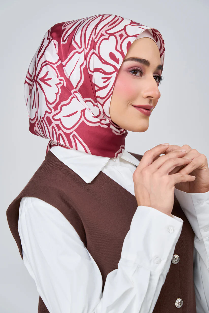 [★New] HoodX Luxe Printed Set in Scarlet