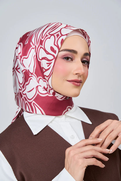 [★New] HoodX Luxe Printed Set in Scarlet