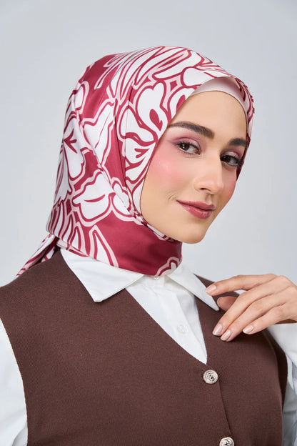 [★New] HoodX Luxe Printed Set in Scarlet