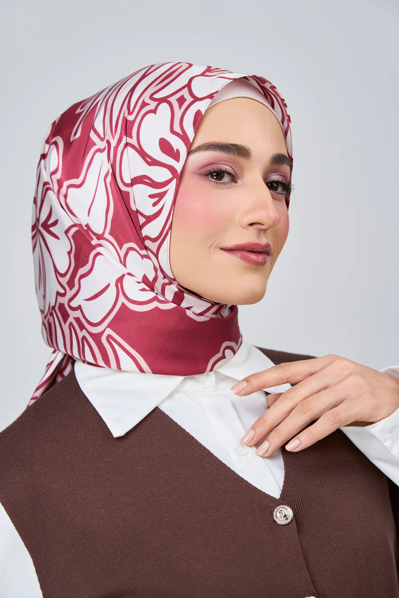 [★New] HoodX Luxe Printed Set in Scarlet