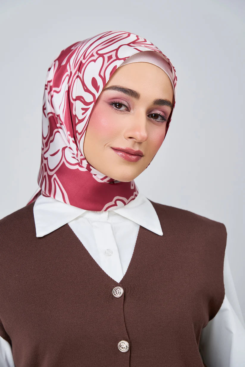 [★New] HoodX Luxe Printed Set in Scarlet