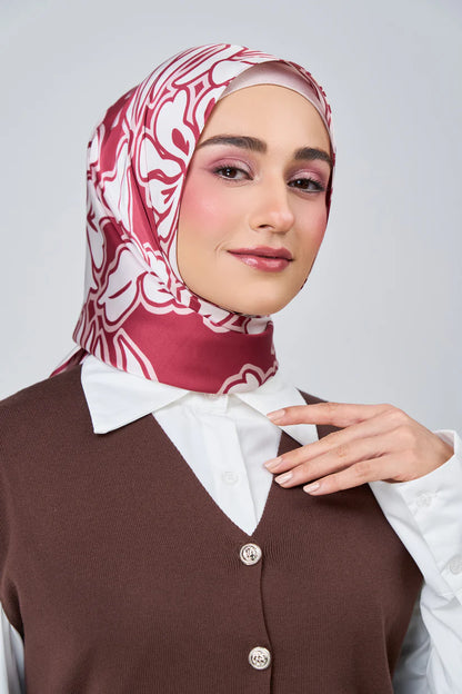 [★New] HoodX Luxe Printed Set in Scarlet