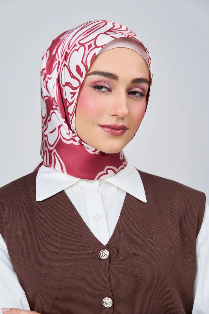 [★New] HoodX Luxe Printed Set in Scarlet