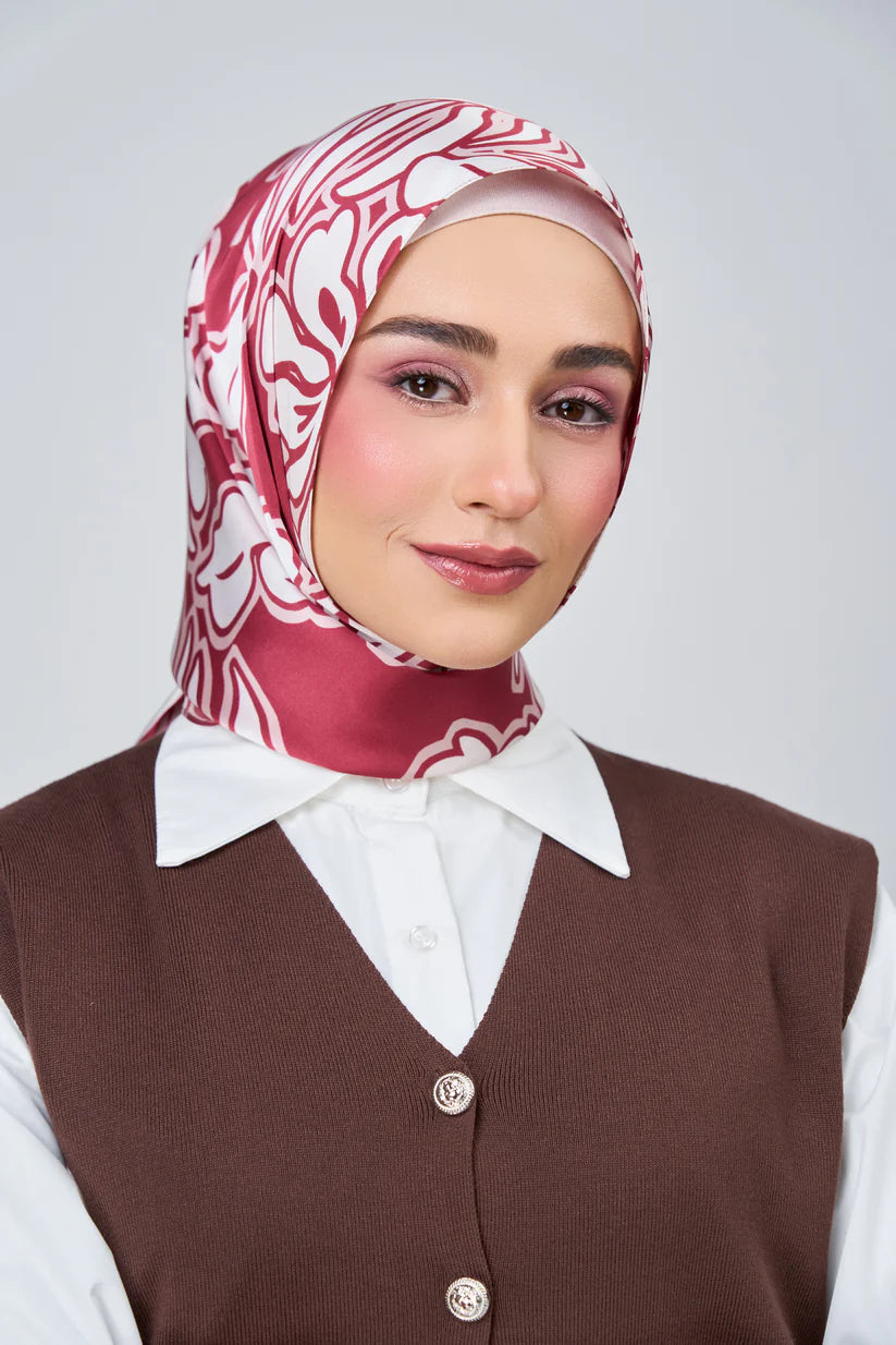[★New] HoodX Luxe Printed Set in Scarlet