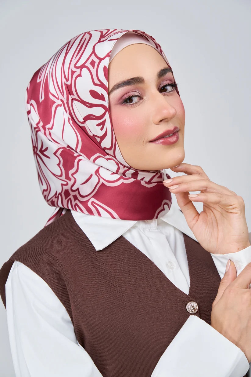 [★New] HoodX Luxe Printed Set in Scarlet