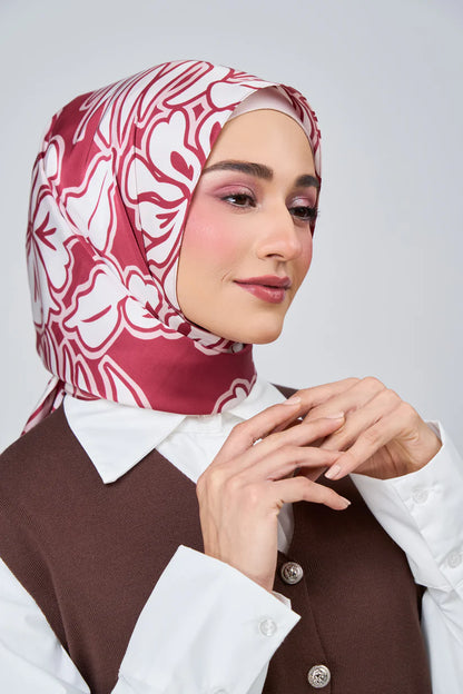 [★New] HoodX Luxe Printed Set in Scarlet