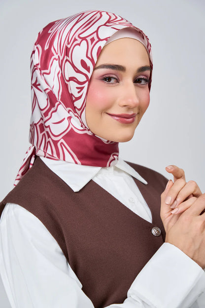 [★New] HoodX Luxe Printed Set in Scarlet