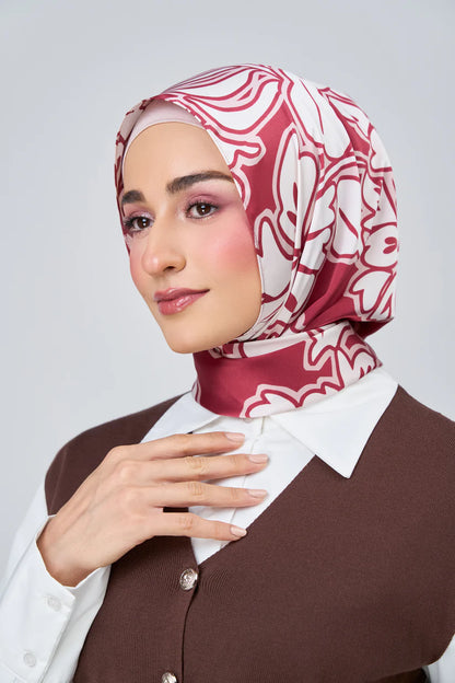 [★New] HoodX Luxe Printed Set in Scarlet