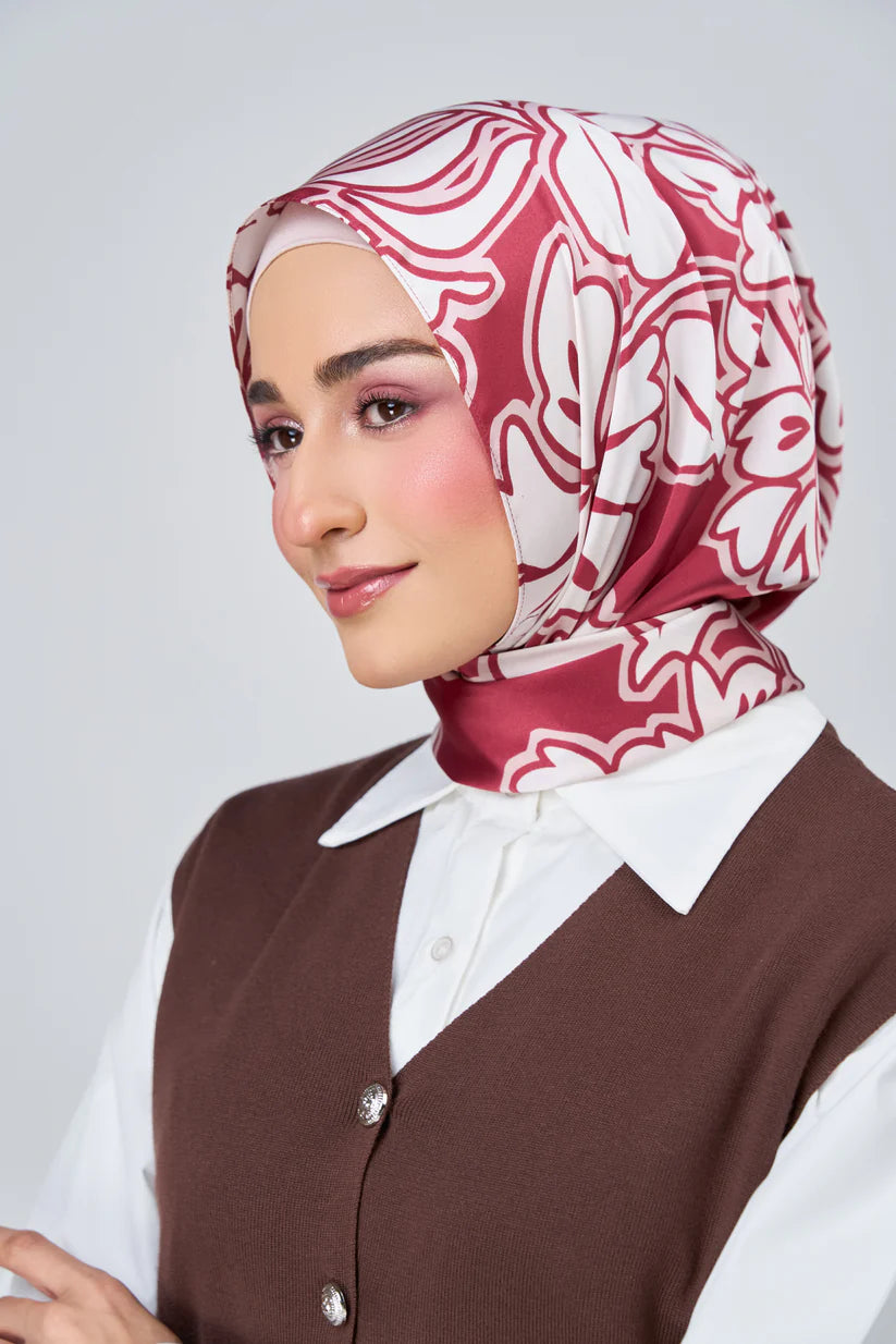 [★New] HoodX Luxe Printed Set in Scarlet
