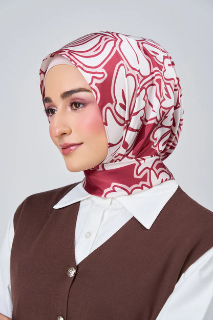 [★New] HoodX Luxe Printed Set in Scarlet