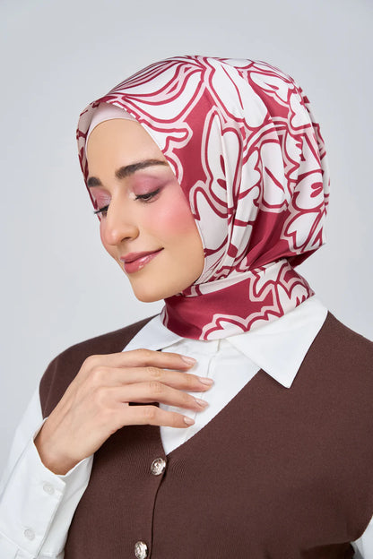[★New] HoodX Luxe Printed Set in Scarlet
