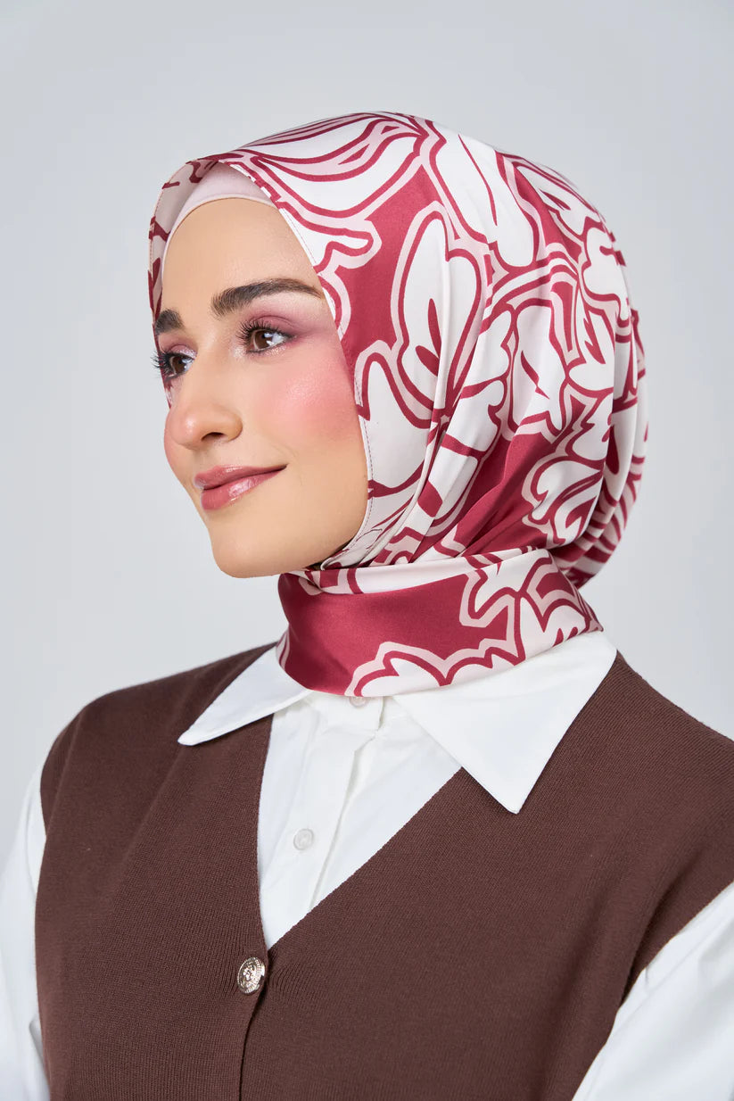 [★New] HoodX Luxe Printed Set in Scarlet