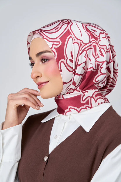 [★New] HoodX Luxe Printed Set in Scarlet