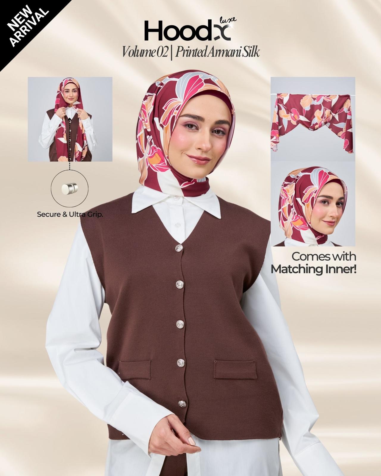 [★New] HoodX Luxe Printed Set in Serenia