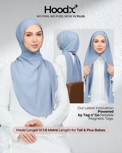 [★New] HoodX Curve [Pearl Chiffon] in Slate Blue
