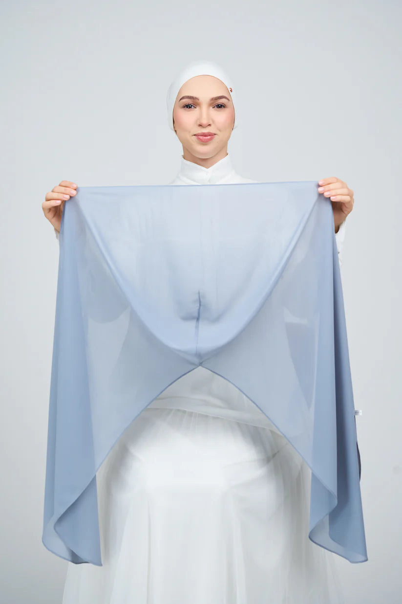 [★New] HoodX Curve [Pearl Chiffon] in Slate Blue