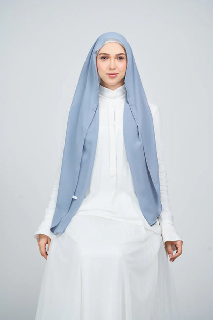 [★New] HoodX Curve [Pearl Chiffon] in Slate Blue