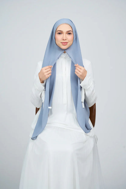 [★New] HoodX Curve [Pearl Chiffon] in Slate Blue
