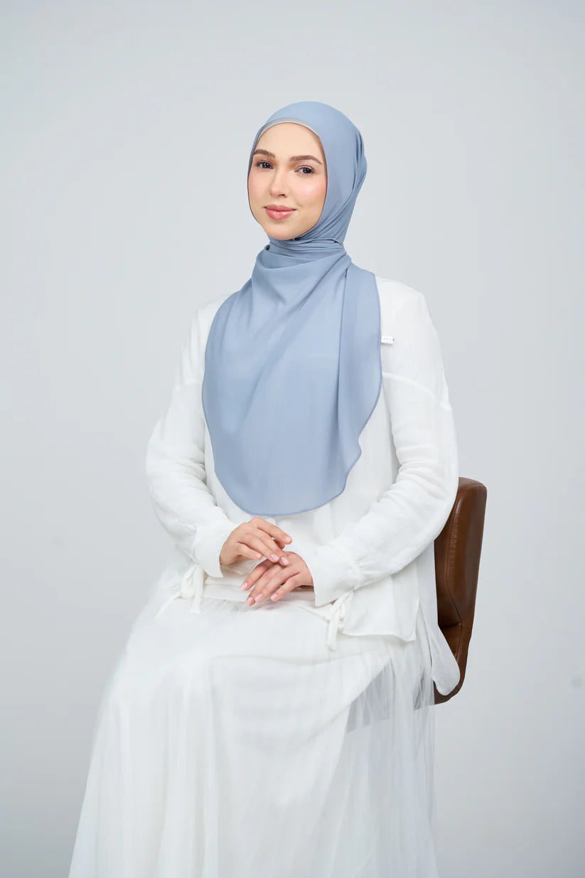 [★New] HoodX Curve [Pearl Chiffon] in Slate Blue